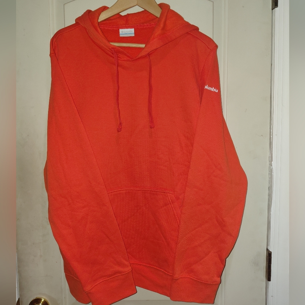 Columbia Men's Blood Orange Hoodie Size L